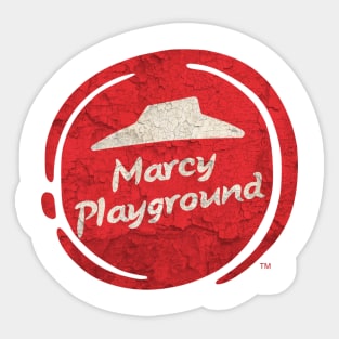 Cosplay Parody Pizza Hut Vintage Music Lovers - marcy playgorund Sticker
